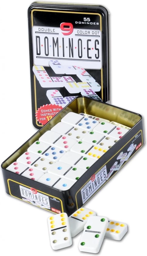 Pandora Longfield Games Domino Dubbel 9 - Blik 2 Pandora Longfield Games Domino Dubbel 9 - Blik - Afbeelding 2