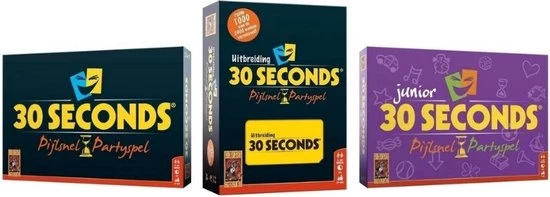 999 Games Spellenbundel - 3 Stuks - 30 Seconds & 30 Seconds Uitbreiding & 30 Seconds Junior 1 999 Games Spellenbundel - 3 Stuks - 30 Seconds & 30 Seconds Uitbreiding & 30 Seconds Junior