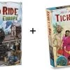 Days Of Wonder Spel - Ticket To Ride Europe / Europa Met Ticket To Ride Map Collection - India/Zwitserland - Combi Deal