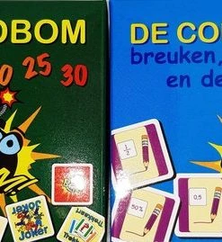 Uitgeverij IDEE Bommen-spellenset [tijdbom]-[combibom]-[rekenspel]-[short-game]-[breuken]-[procenten]-[educatiespel]-[telspel]-[actiespel]