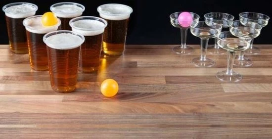 Lifetime Games Battle Pong / Beer VS Bubbels / Complete Set Wijn - Beer Pong / Bier Pong /drank Spel / Slag Pong / 18 Delig 4 Lifetime Games Battle Pong / Beer VS Bubbels / Complete Set Wijn - Beer Pong / Bier Pong /drank Spel / Slag Pong / 18 Delig - Afbeelding 4