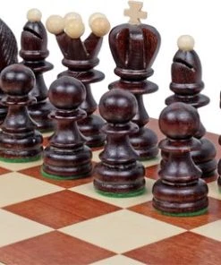 Chess The Game - Vintage Schaakspel - Klassiek Schaakbord Met Kersenhouten Schaakstukken - Eyecatcher! -spellen-voor-volwassenen Winkel 550x303