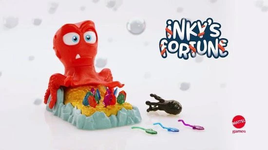 Mattel Games Inky's Treasure - Spannend Bordspel Voor Kinderen - Schatjagen 2 Mattel Games Inky's Treasure - Spannend Bordspel Voor Kinderen - Schatjagen - Afbeelding 2