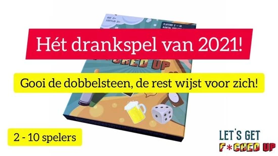 Let's Get F*cked Up Bordspel - Drankspel - Party - Drinking Game - Never Have I Ever - Truth Or Dare - Let's Get Fucked Up - LGFU 2 Let's Get F*cked Up Bordspel - Drankspel - Party - Drinking Game - Never Have I Ever - Truth Or Dare - Let's Get Fucked Up - LGFU - Afbeelding 2