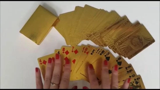 REBL Luxe Gouden Speelkaarten / Poker Kaarten - Geplastificeerd 2 REBL Luxe Gouden Speelkaarten / Poker Kaarten - Geplastificeerd - Afbeelding 2