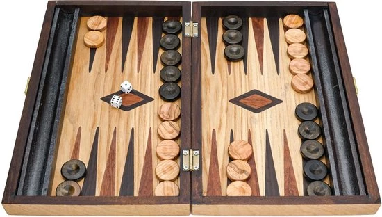 Olijfolie & Honing Backgammon Olijfhout Handgemaakt-Tavla -Luxe Uitgave 4 Olijfolie & Honing Backgammon Olijfhout Handgemaakt-Tavla -Luxe Uitgave - Afbeelding 4
