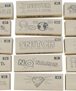 Mad Party Games MadBlox - Drankspel Drunken Tower Tipsy Tower Gezelschapsspel Voor Volwassenen - Stapeltoren Drank Spelletjes - 108 Originele Opdrachten - Met 10 Shot Cups - Eikenhout -spellen-voor-volwassenen Winkel 550x321 2