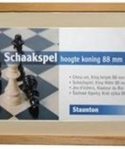 Longfield CHESSMEN ASHWOOD BLACK/NATURAL - KING 88 MM -spellen-voor-volwassenen Winkel 550x324 2