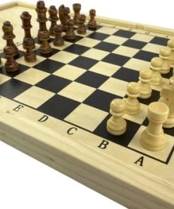 Puck Battle Bordspel Van WDMT | 30 X 60 X 3 Cm | Houten Bordspel | Inclusief Schaakspel | Sjoel Battle | Slingpuck Game | Snelheidsspel | Drank Spel 2 Personen -spellen-voor-volwassenen Winkel 550x350 6