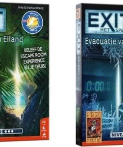 999 Games Spellenbundel - 2 Stuks - Exit - Het Vergeten Eiland & Evacuatie Van De Noordpool