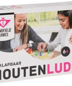 Longfield FOLDABLE WOODEN LUDO - 30 X 30 X 5 CM -spellen-voor-volwassenen Winkel 550x357