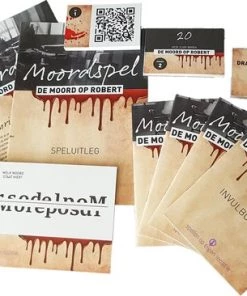 Merkloos Moordspel 'De Moord Op Robert' - Tot 8 Personen