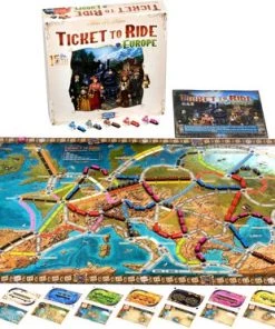 Days Of Wonder Ticket To Ride Europe 15th Anniversary - Engelstalig Bordspel -spellen-voor-volwassenen Winkel 550x372 3