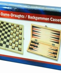Dam- En Backgammonset 29 X 14,5 X Cm HOT Games