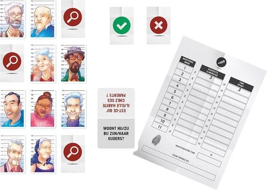 999 Games The Unusual Suspects Kaartspel 2 999 Games The Unusual Suspects Kaartspel - Afbeelding 2