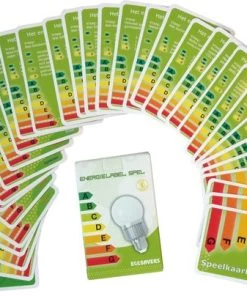 EcoSavers Energielabelspel - Educatief Spel / Kaartspel Voor Kinderen Met De Thema's Energie - Duurzaamheid - Recycling