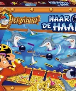 Studio 100 Naar De Haaien Piet Piraat | Bordspel | Kinderspel -spellen-voor-volwassenen Winkel 550x408 2