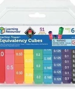 Learning Resources Breukenset, Equivalency Cubes, Gelijkwaardigheids Torens