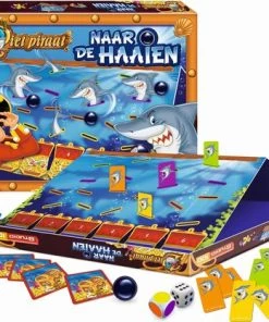 Studio 100 Naar De Haaien Piet Piraat | Bordspel | Kinderspel