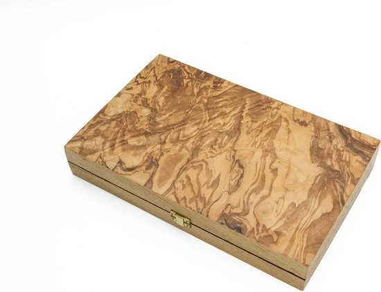 Olijfolie & Honing Backgammon Olijfhout Handgemaakt-Tavla -Luxe Uitgave 1 Olijfolie & Honing Backgammon Olijfhout Handgemaakt-Tavla -Luxe Uitgave