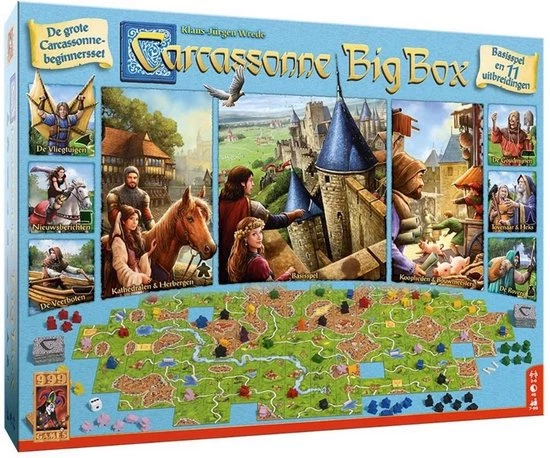 Merkloos Spellenbundel - 2 Stuks - Carcassonne & Carcassonne Big Box 3 4 Merkloos Spellenbundel - 2 Stuks - Carcassonne & Carcassonne Big Box 3 - Afbeelding 4