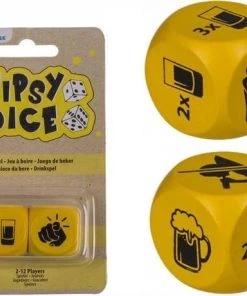 Out Of The Blue Drank Dobbelstenen - Drankspel - Tipsy Dice - Set Van 2