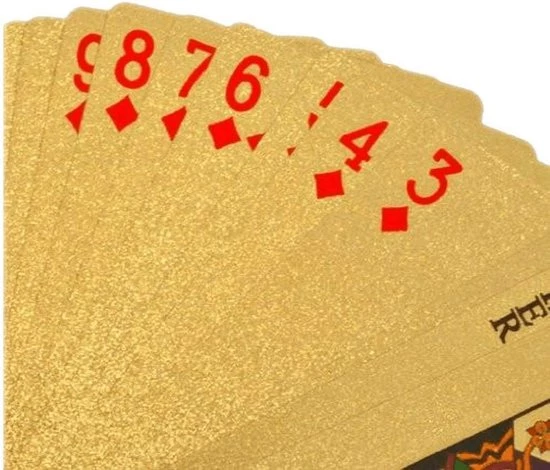 Opline Speelkaarten Waterdicht | Special Edition Pokerkaarten - Poker Kaartspel - Spel Kaarten | Goud 1 Opline Speelkaarten Waterdicht | Special Edition Pokerkaarten - Poker Kaartspel - Spel Kaarten | Goud