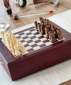 BDB Trading Wijn- En Schaakset (37 Stuks) | Cadeau Mannen | Mannen Gadgets | Schaak- & Wijn Set In N! -spellen-voor-volwassenen Winkel 550x480