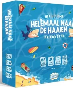 Happie Games Drankspel - Drankspelletjes - Voor Volwassenen - Bordspel - Helemaal Naar De Haaien!