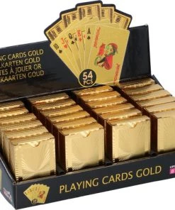 Lifetime Games 2x Pakjes Gouden/goudkleurige Speelkaarten 54 Stuks Van Geplastificeerd Karton -spellen-voor-volwassenen Winkel 550x494 3