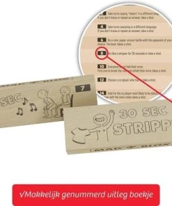 Mad Party Games MadBlox - Drankspel Drunken Tower Tipsy Tower Gezelschapsspel Voor Volwassenen - Stapeltoren Drank Spelletjes - 108 Originele Opdrachten - Met 10 Shot Cups - Eikenhout -spellen-voor-volwassenen Winkel 550x495 2