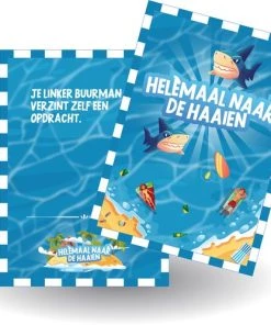 Happie Games Drankspel - Drankspelletjes - Voor Volwassenen - Bordspel - Helemaal Naar De Haaien! -spellen-voor-volwassenen Winkel 550x498 1