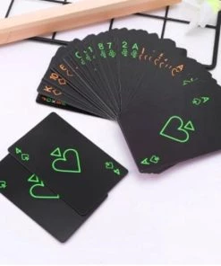 Merkloos Lichtgevende Poker Kaarten - Fluorescerende Kaartenspel