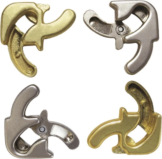 Huzzle Breinbreker Cast Square 11,8 Staal Zilver/goud 2 Huzzle Breinbreker Cast Square 11,8 Staal Zilver/goud - Afbeelding 2