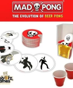 Mad Party Games MadPong - Beer Pong - Bier Pong Spel - Drankspel - Drankspellen - Do Or Shot - Red Cups - Shot Cups - Gezelschapsspel Voor Volwassenen -spellen-voor-volwassenen Winkel 550x542 7