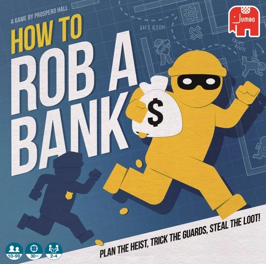 Prospero Hall Jumbo How To Rob A Bank - Bordspel 1 Prospero Hall Jumbo How To Rob A Bank - Bordspel