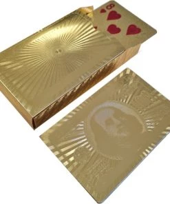 Lifetime Games 2x Pakjes Gouden/goudkleurige Speelkaarten 54 Stuks Van Geplastificeerd Karton -spellen-voor-volwassenen Winkel 550x548 14