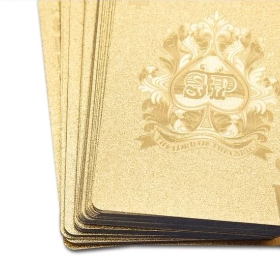REBL Luxe Gouden Speelkaarten / Poker Kaarten - Geplastificeerd 3 REBL Luxe Gouden Speelkaarten / Poker Kaarten - Geplastificeerd - Afbeelding 3