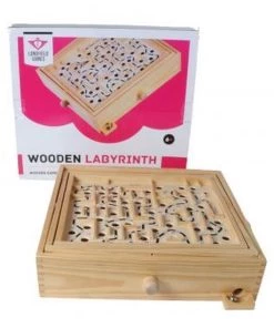 Longfield WOODEN LABYRINTH 32.5 X 28.5 X 8 Cm -spellen-voor-volwassenen Winkel 550x550 131