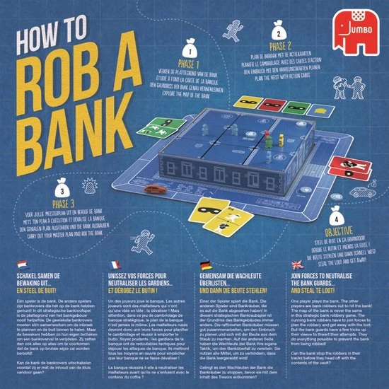 Prospero Hall Jumbo How To Rob A Bank - Bordspel 9 Prospero Hall Jumbo How To Rob A Bank - Bordspel - Afbeelding 9