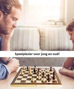 Merkloos Magnetisch Schaakbord Met Schaakstukken - Schaakset - Schaakspel - Co Rdinaten- Opklapbaar - 39 X 39 Cm -spellen-voor-volwassenen Winkel 550x550 195