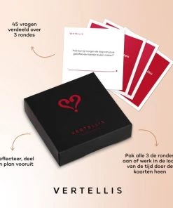 Vertellis Relatie Editie - Gespreksstarters - Relatiespel Voor Alle Liefdesrelaties, Ultiem Relatie Cadeau, Gesprekskaarten, Vragenspel Met Kaarten -spellen-voor-volwassenen Winkel 550x550 286