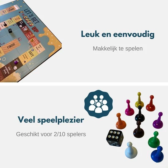 Let's Get F*cked Up Bordspel - Drankspel - Party - Drinking Game - Never Have I Ever - Truth Or Dare - Let's Get Fucked Up - LGFU 3 Let's Get F*cked Up Bordspel - Drankspel - Party - Drinking Game - Never Have I Ever - Truth Or Dare - Let's Get Fucked Up - LGFU - Afbeelding 3