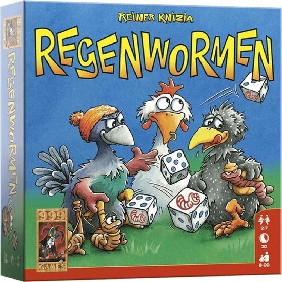 999 Games Regenwormen Dobbelspel 7 999 Games Regenwormen Dobbelspel - Afbeelding 7