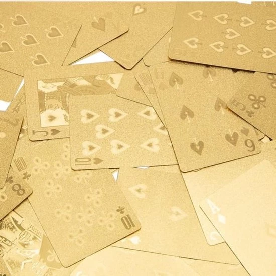 REBL Luxe Gouden Speelkaarten / Poker Kaarten - Geplastificeerd 4 REBL Luxe Gouden Speelkaarten / Poker Kaarten - Geplastificeerd - Afbeelding 4
