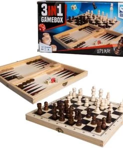 Clown Games - 3-In-1 Spellendoos - Hout