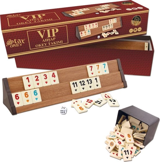 Star Rummy - Okey - Hout - VIP - Rummi 1 Star Rummy - Okey - Hout - VIP - Rummi