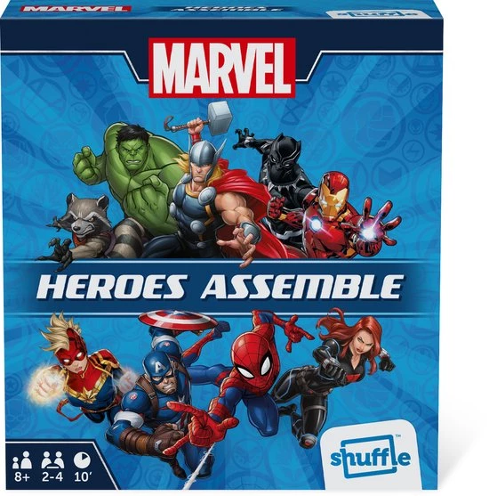Shuffle - Marvel Heroes Assemble - Kaartspel - Familiespel - Co Peratief Kaartspel - Voor Fans Van Marvel Snap 1 Shuffle - Marvel Heroes Assemble - Kaartspel - Familiespel - Co Peratief Kaartspel - Voor Fans Van Marvel Snap