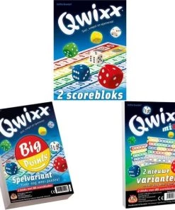 White Goblin Games Spellenbundel - 3 Stuks - Dobbelspel - Qwixx Scoreblocks & Qwixx Big Points & Qwixx Mixx