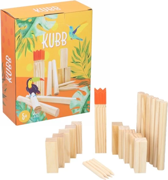 Kubb Game Junior - Vanaf 5 Jaar - 22 Delig 1 Kubb Game Junior - Vanaf 5 Jaar - 22 Delig